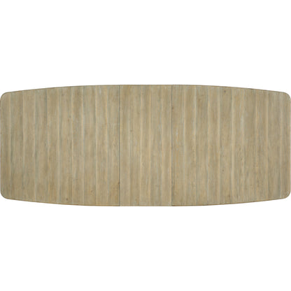 Surfrider Rectangular Dining Table by Hooker Furniture in driftwood. Made from pecan veneers with solid-wood edge top in a cottage & farmhouse style.