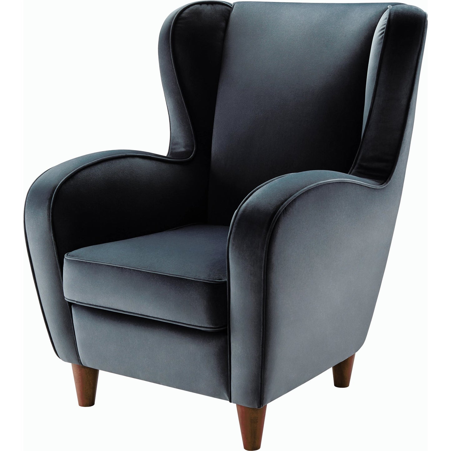 001 SI-2099282 | Primary Silo | Giulietta Armchair - 497478 by Surya in medium gray, brown and painted. Made from polyester upholstery: polyester, rubber wood, polyurethane foam, dacron in a modern style.
