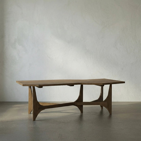 Fenton Coffee Table by Noir in gold teak. Made from teak in a transitional style.