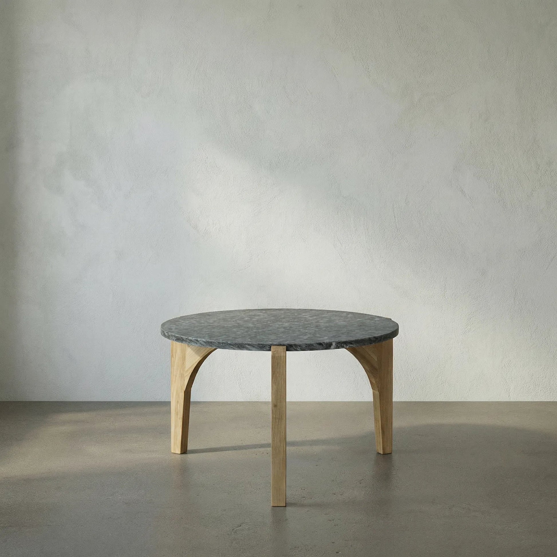 Confucius Coffee Table by Noir in waxed. Made from elm, marble in a eclectic & global style.