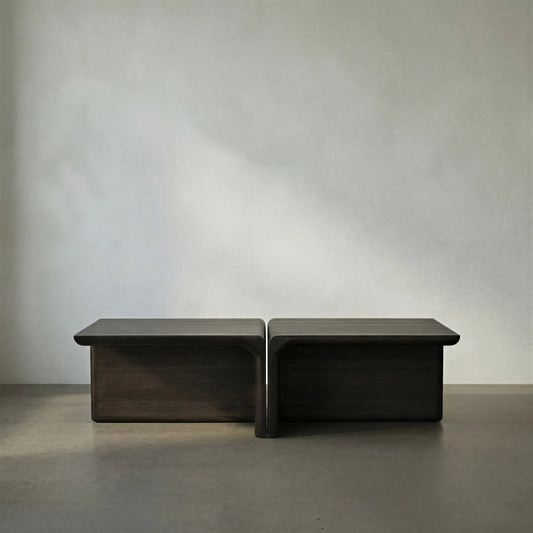 Hagen Coffee Table by Noir in ebony walnut. Made from walnut in a modern style.