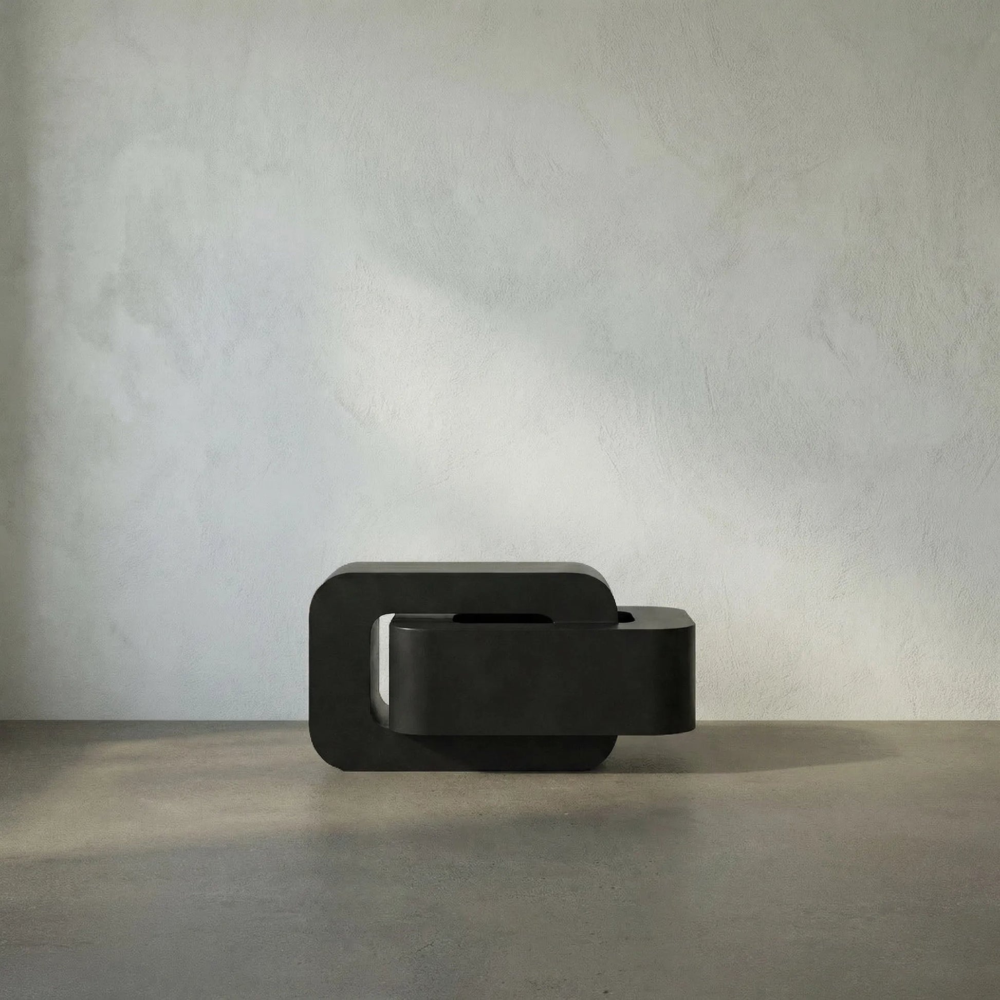 Nodum Accent Table by Noir in black metal. Made from metal in a modern style.