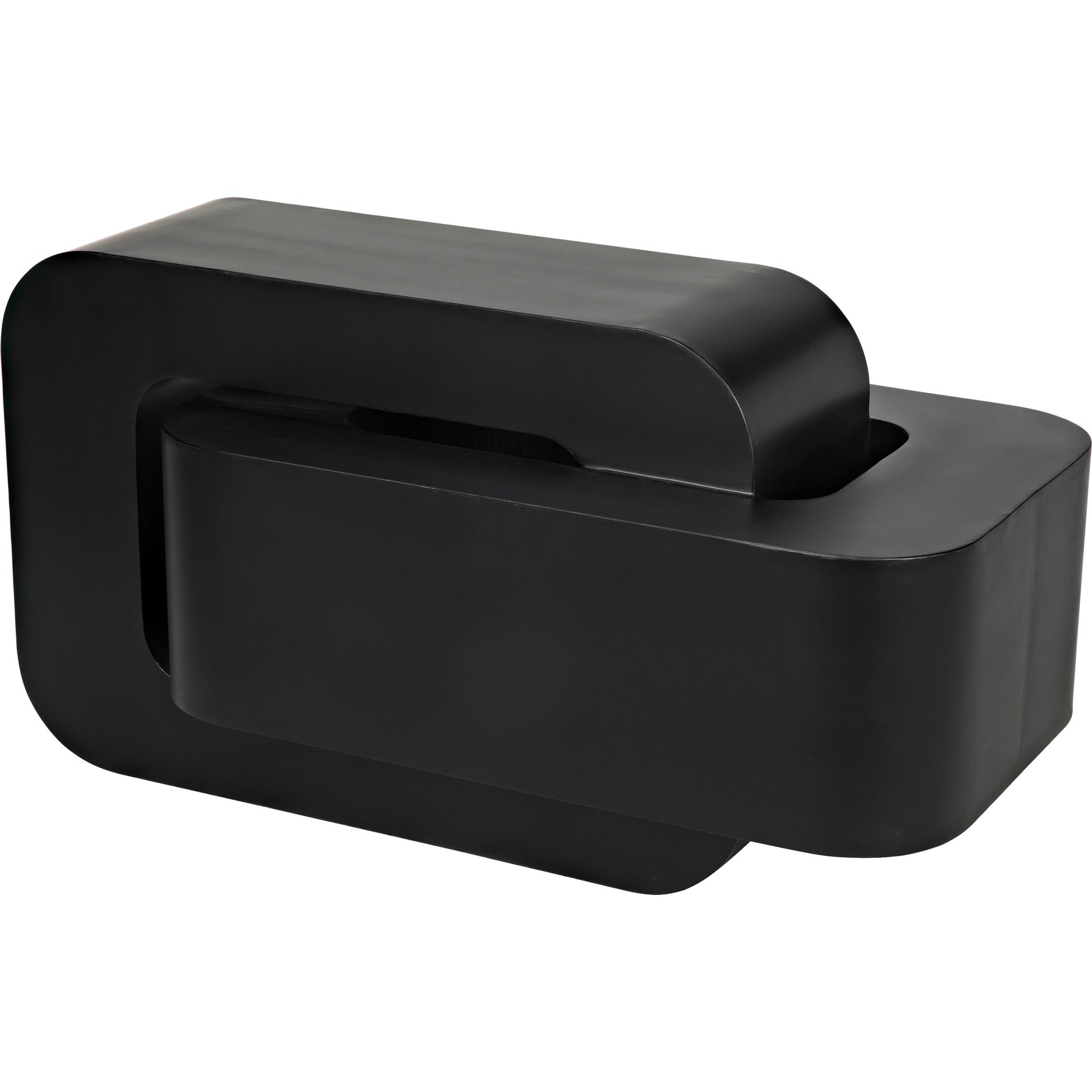 Nodum Accent Table by Noir in black metal. Made from metal in a modern style.