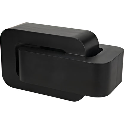 Nodum Accent Table by Noir in black metal. Made from metal in a modern style.