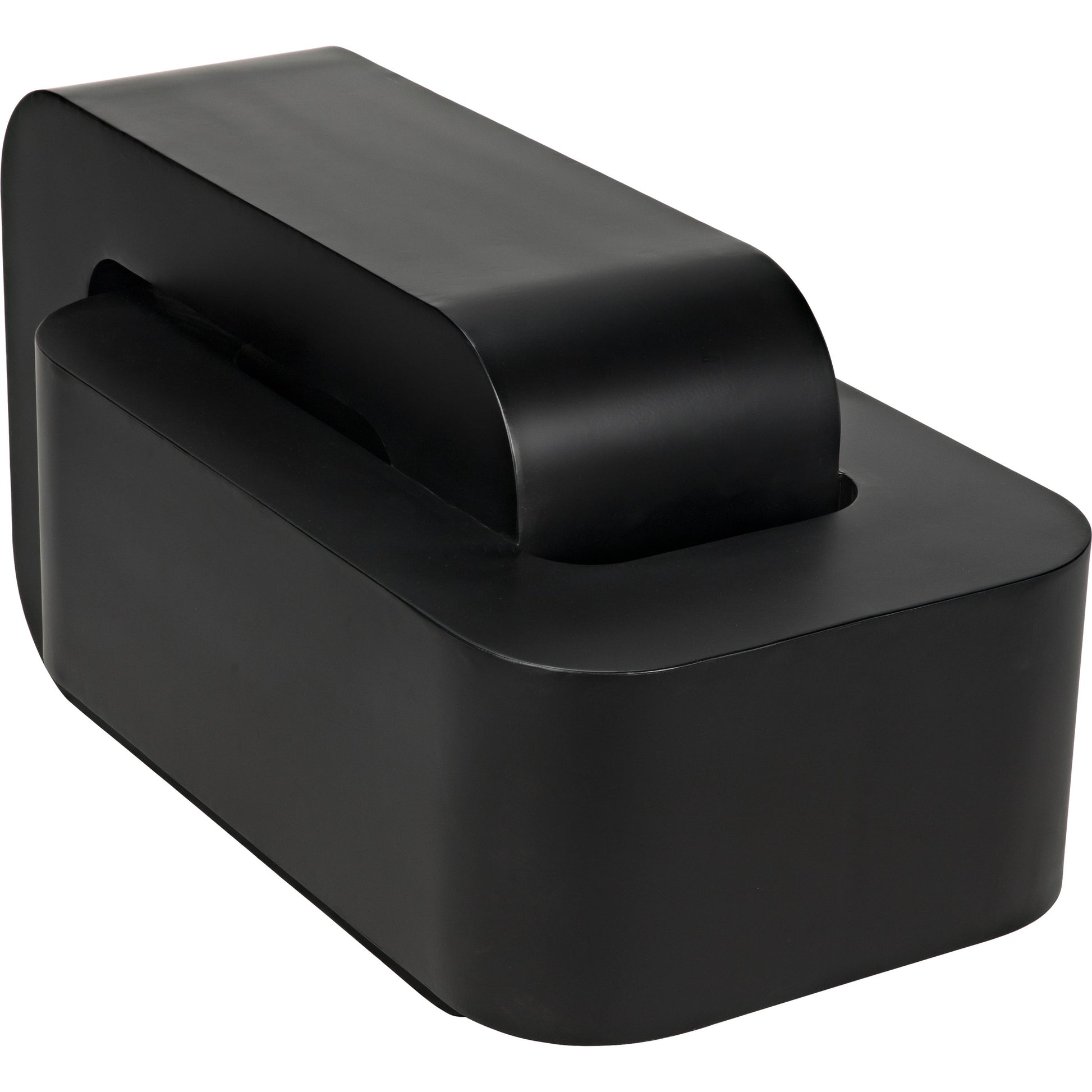 Nodum Accent Table by Noir in black metal. Made from metal in a modern style.