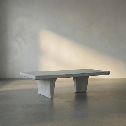 Ward Coffee Table by Noir in white wash. Made from mahogany and veneer in a eclectic & global style.