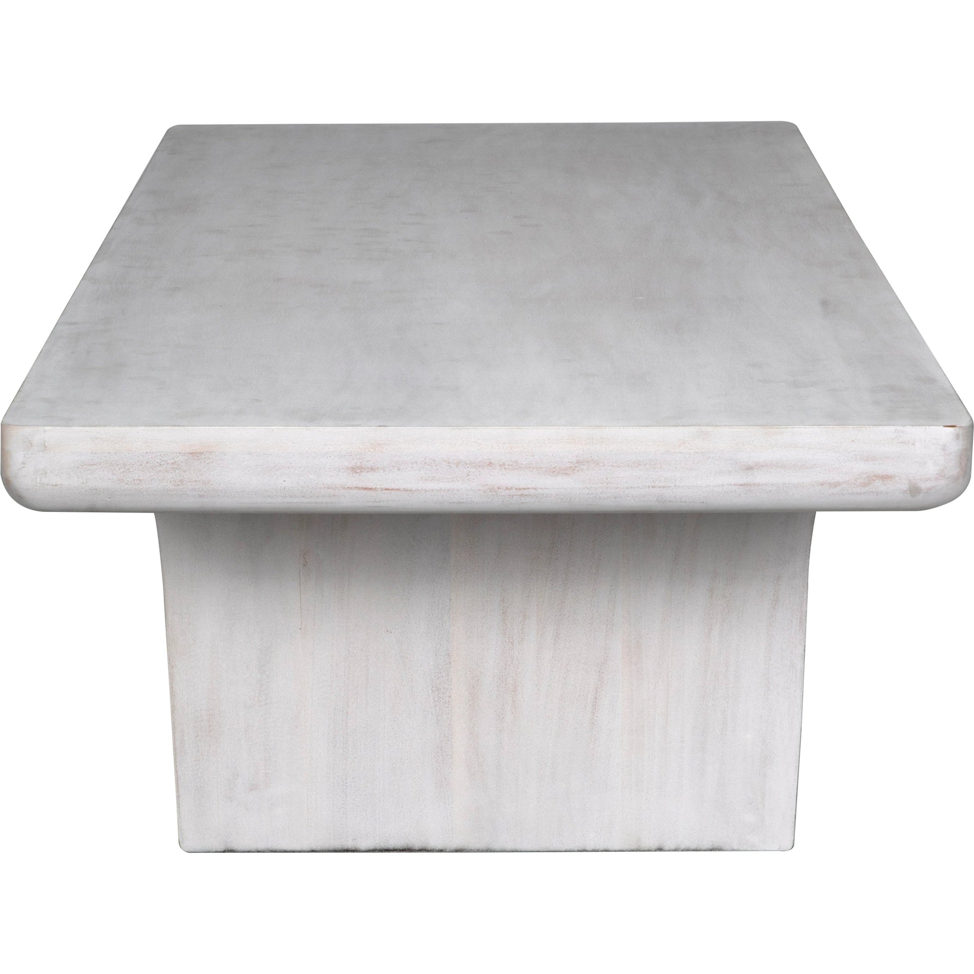 Ward Coffee Table by Noir in white wash. Made from mahogany and veneer in a eclectic & global style.