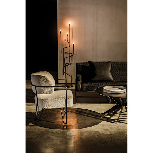 Spider Coffee Table by Noir in matte black. Made from industrial steel in a modern style.