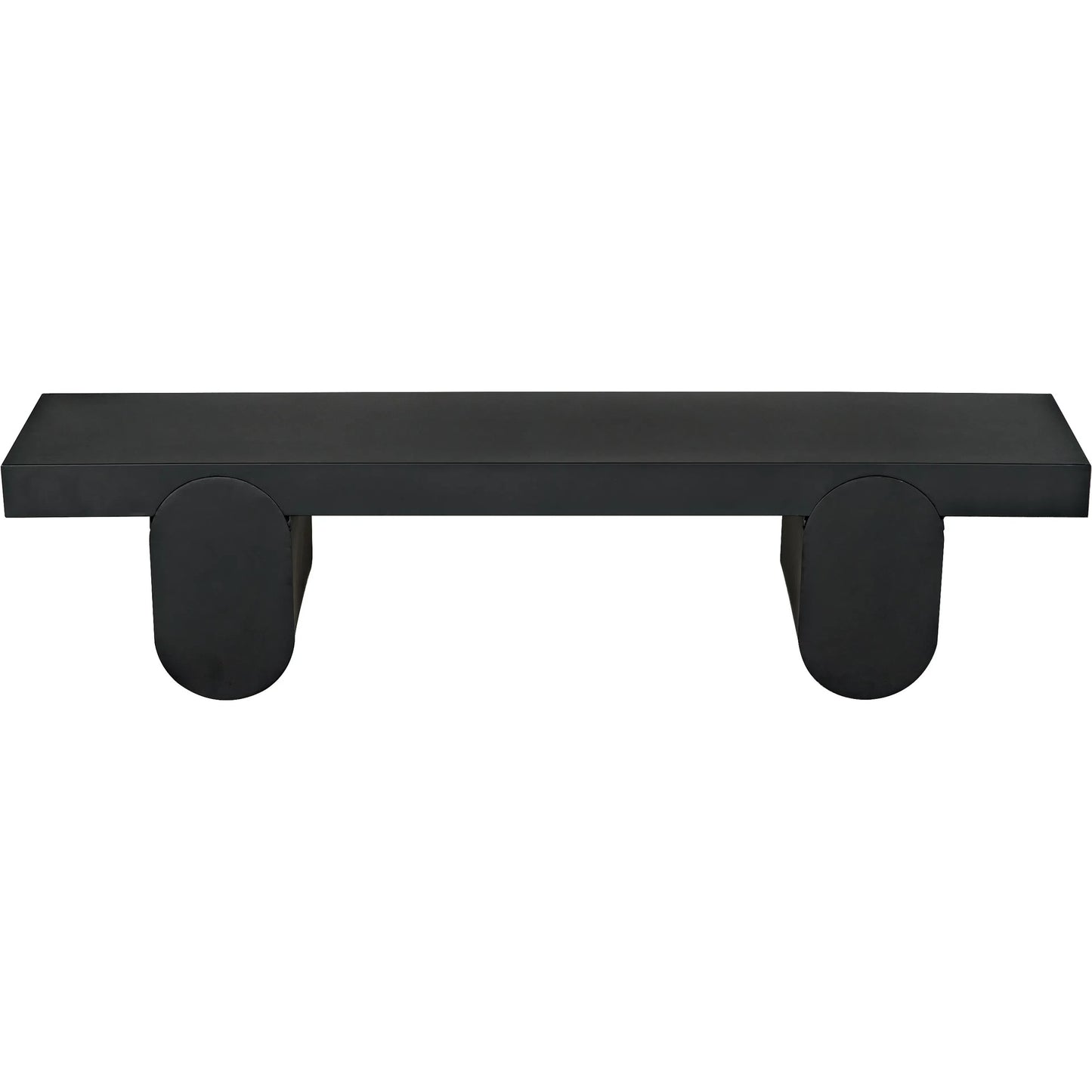 008 SI-1956875 | Additional Silo | Evora Coffee Table by Noir in matte black. Made from industrial steel in a modern style.