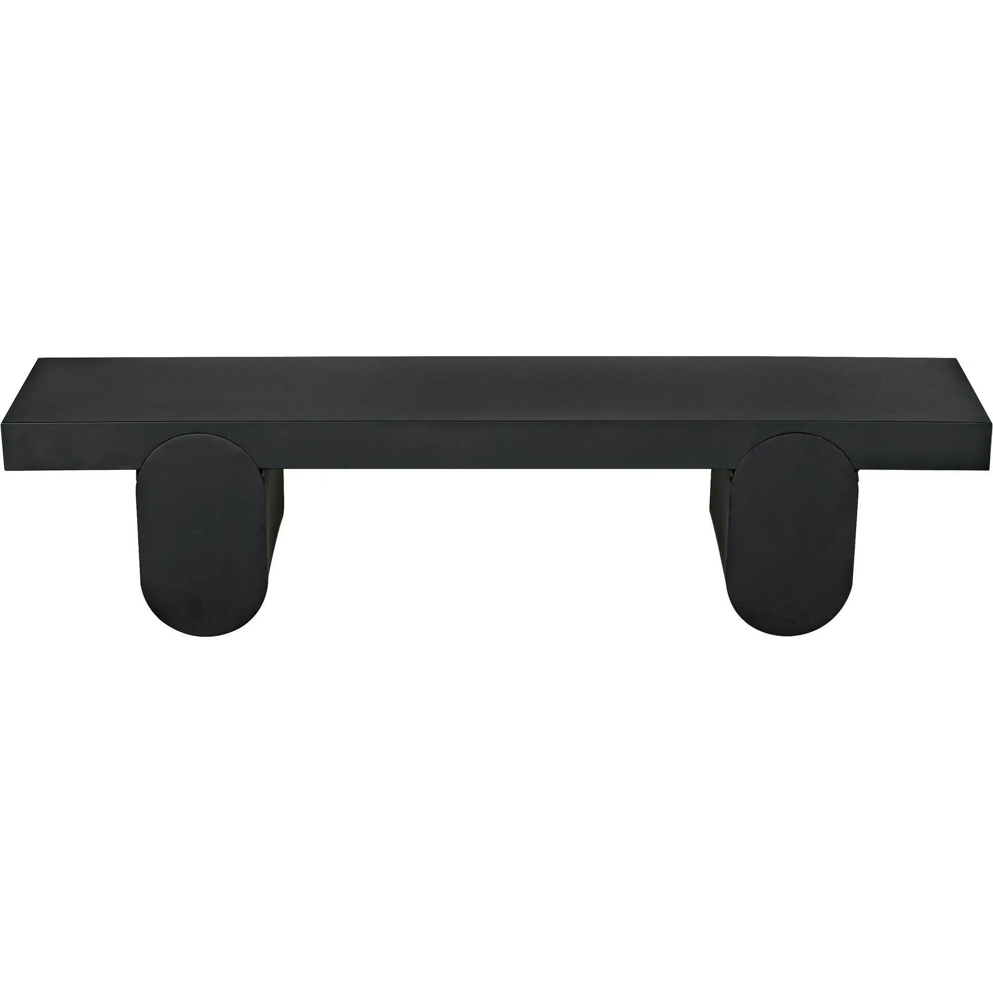 Evora Coffee Table by Noir in matte black. Made from industrial steel in a modern style.