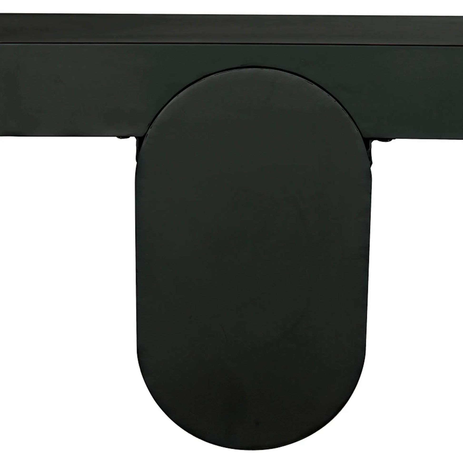 Evora Coffee Table by Noir in matte black. Made from industrial steel in a modern style.