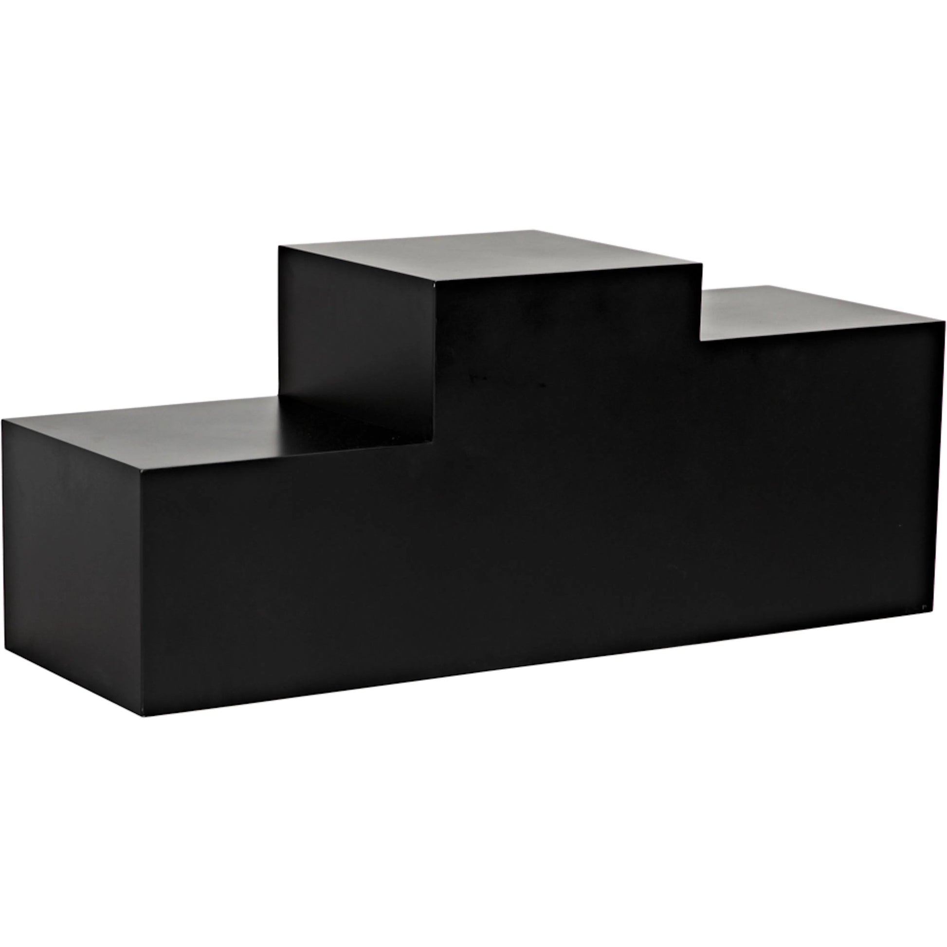 Stein Coffee Table by Noir in matte black. Made from industrial steel in a modern style.