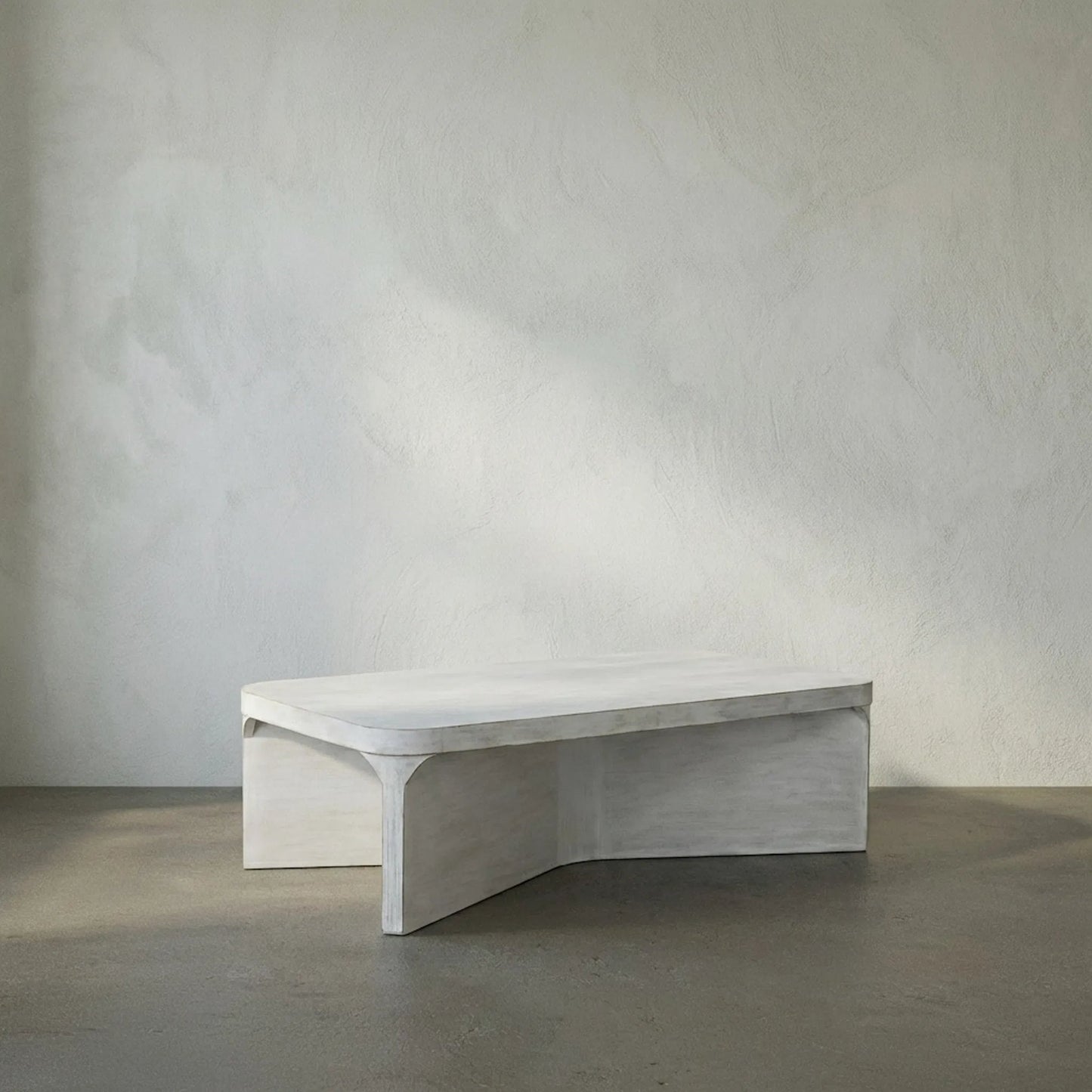 006 SI-2130212 | Lifestyle | Nova Coffee Table by Noir in white wash. Made from mahogany in a modern style.