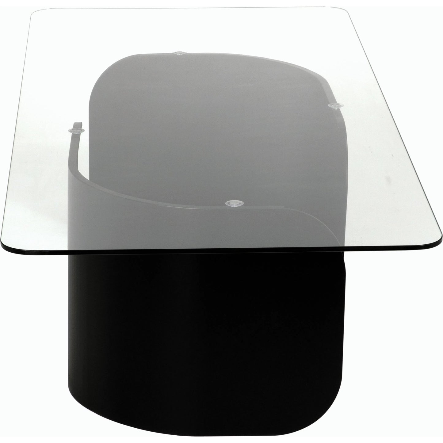 004 SI-2189493 | Additional Silo | Varicka Coffee Table by Noir in matte black. Made from industrial steel and glass in a modern style.