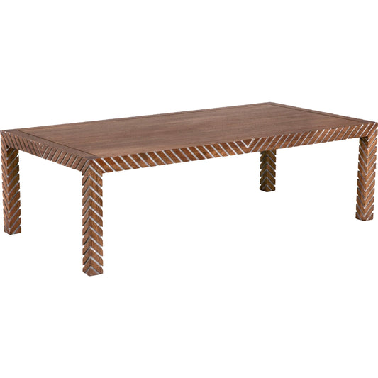 Ryder Coffee Table by Noir in dark walnut. Made from walnut and veneer in a modern style.