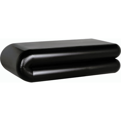 Flexum Coffee Table by Noir in matte black. Made from industrial steel in a modern style.