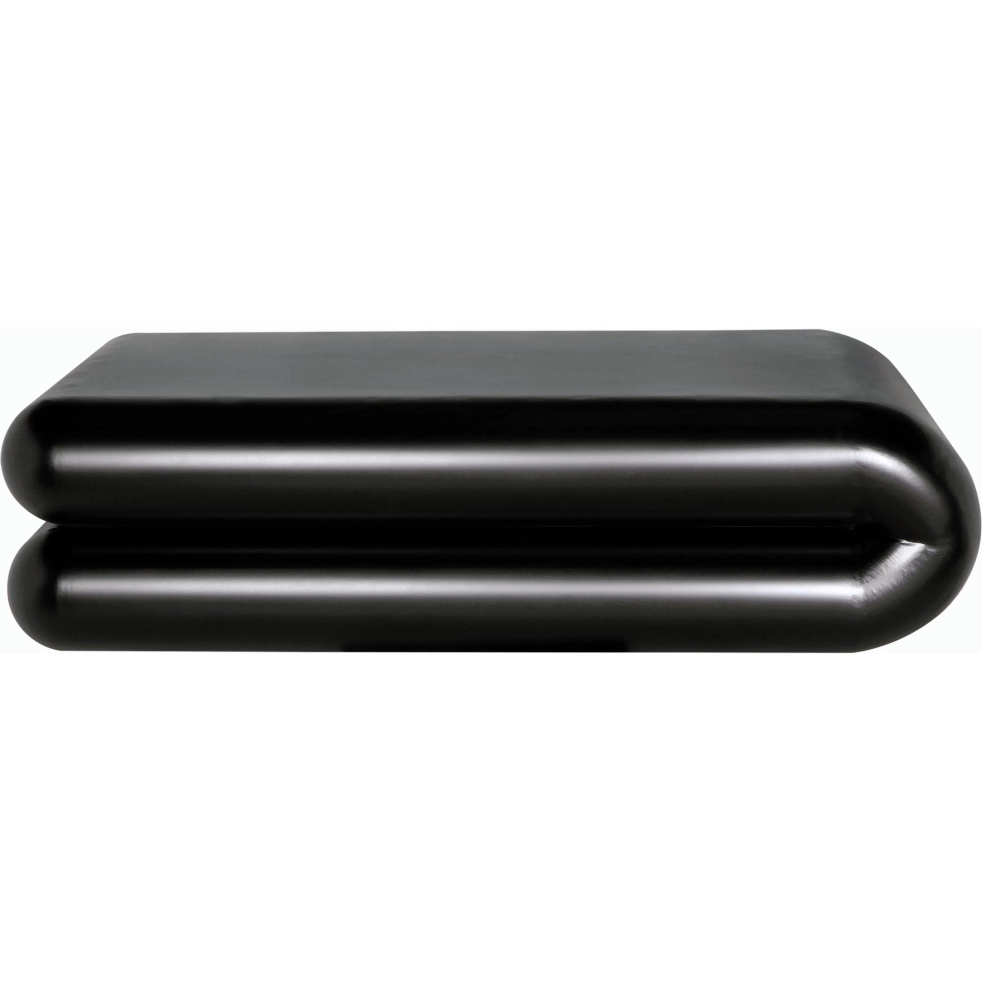 Flexum Coffee Table by Noir in matte black. Made from industrial steel in a modern style.