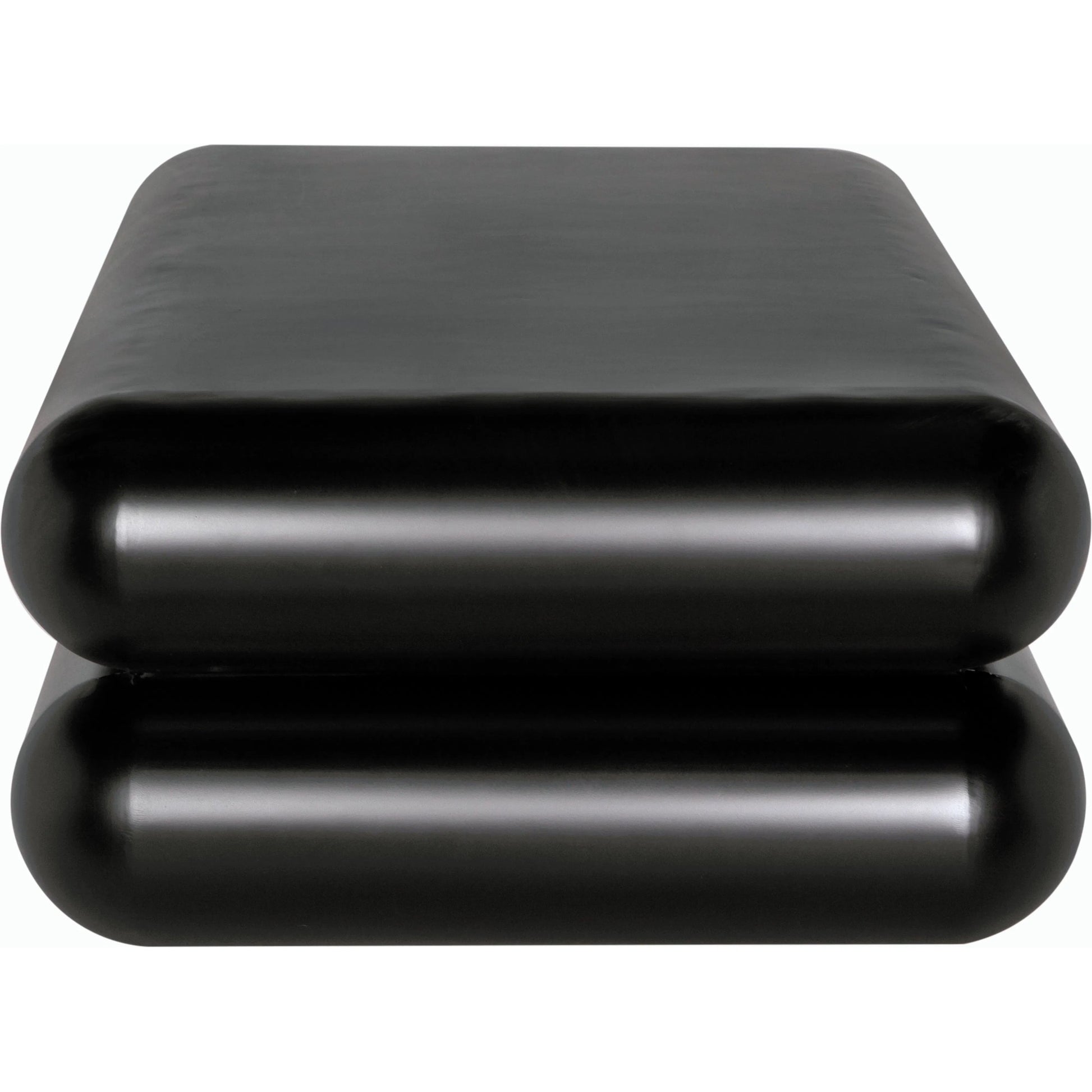 Flexum Coffee Table by Noir in matte black. Made from industrial steel in a modern style.