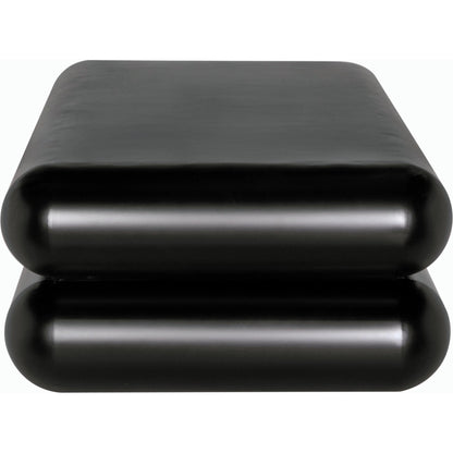 Flexum Coffee Table by Noir in matte black. Made from industrial steel in a modern style.