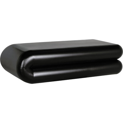 Flexum Coffee Table by Noir in matte black. Made from industrial steel in a modern style.