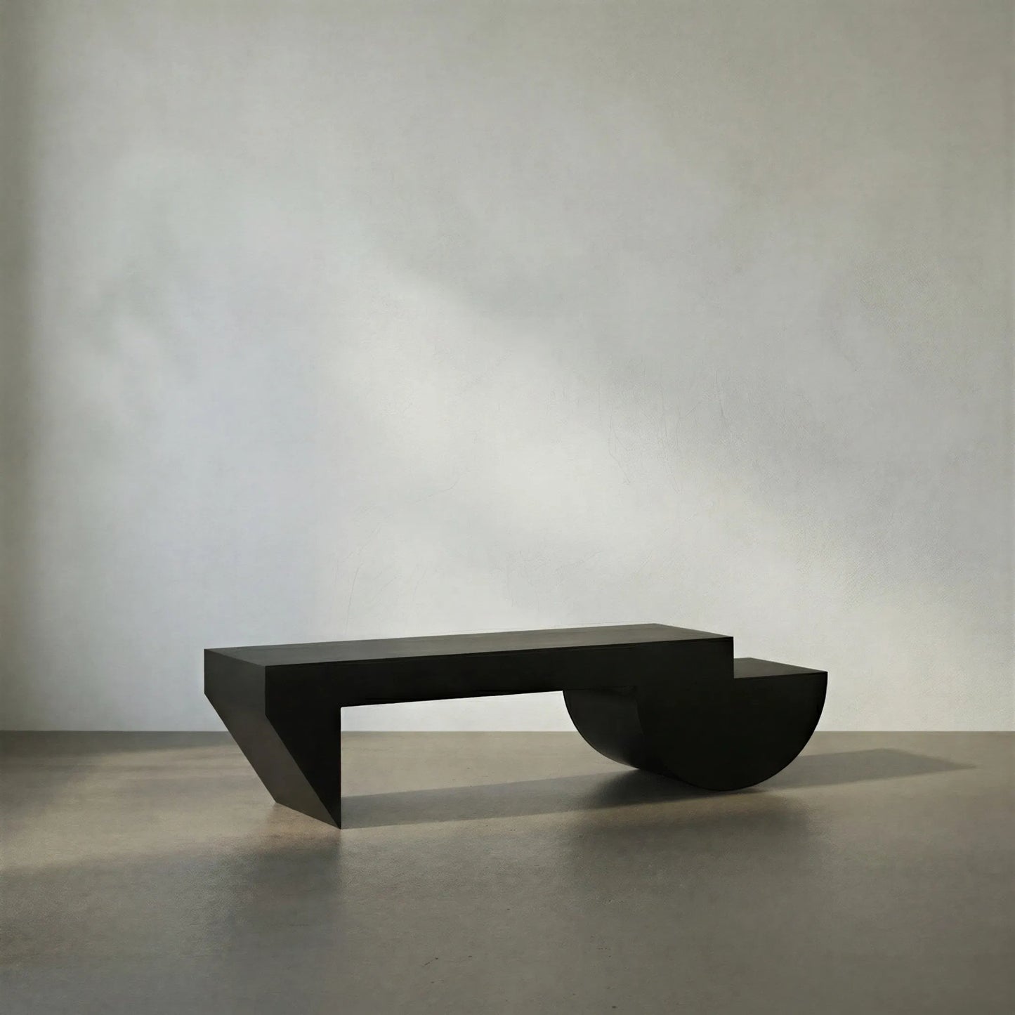 004 SI-2238965 | Lifestyle | Leeroy Coffee Table / Bench by Noir in matte black. Made from industrial steel in a modern style.