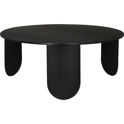 Eco Coffee Table by Noir in matte black. Made from industrial steel in a modern style.