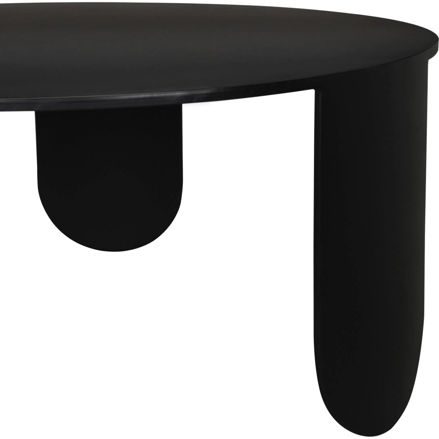 001 SI-2238961 | Closeup | Eco Coffee Table by Noir in matte black. Made from industrial steel in a modern style.