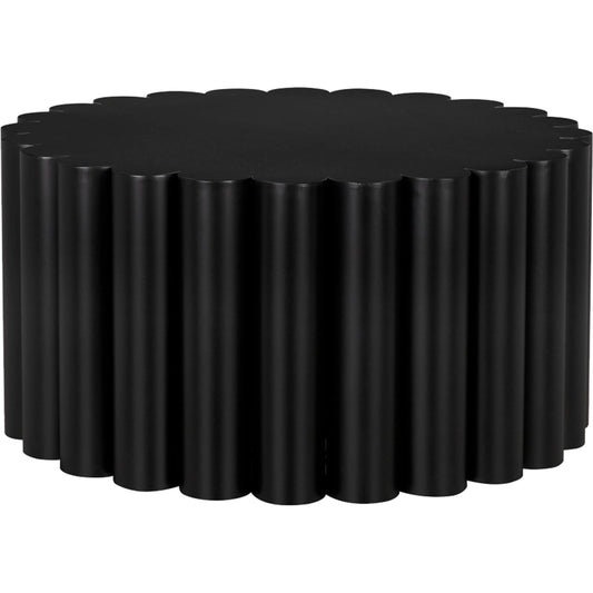 Rose Coffee Table by Noir in matte black. Made from industrial steel in a unique style.