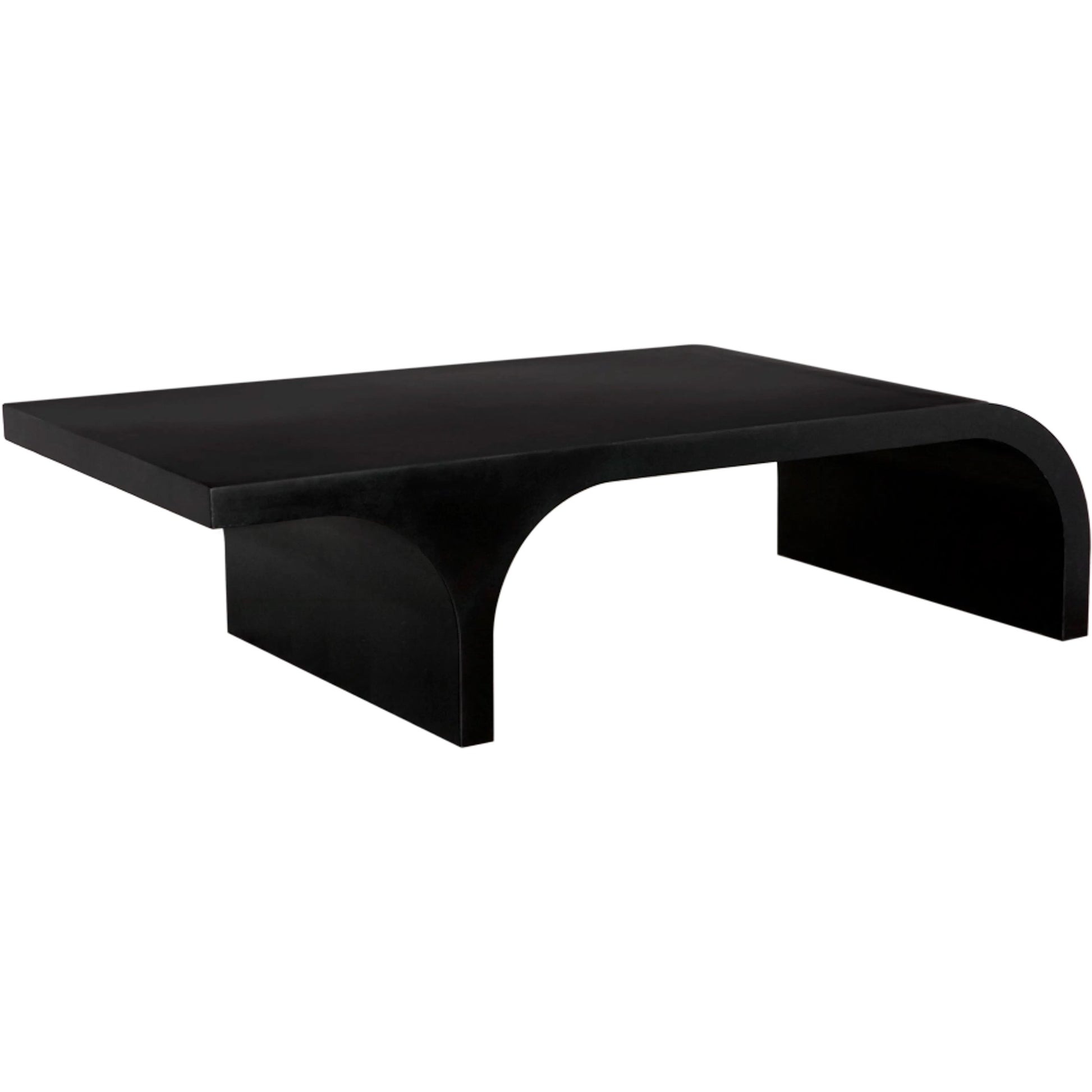 Maximus Coffee Table by Noir in matte black. Made from industrial steel in a modern style.