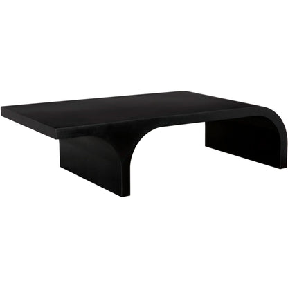Maximus Coffee Table by Noir in matte black. Made from industrial steel in a modern style.