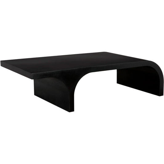 Maximus Coffee Table by Noir in matte black. Made from industrial steel in a unique style.