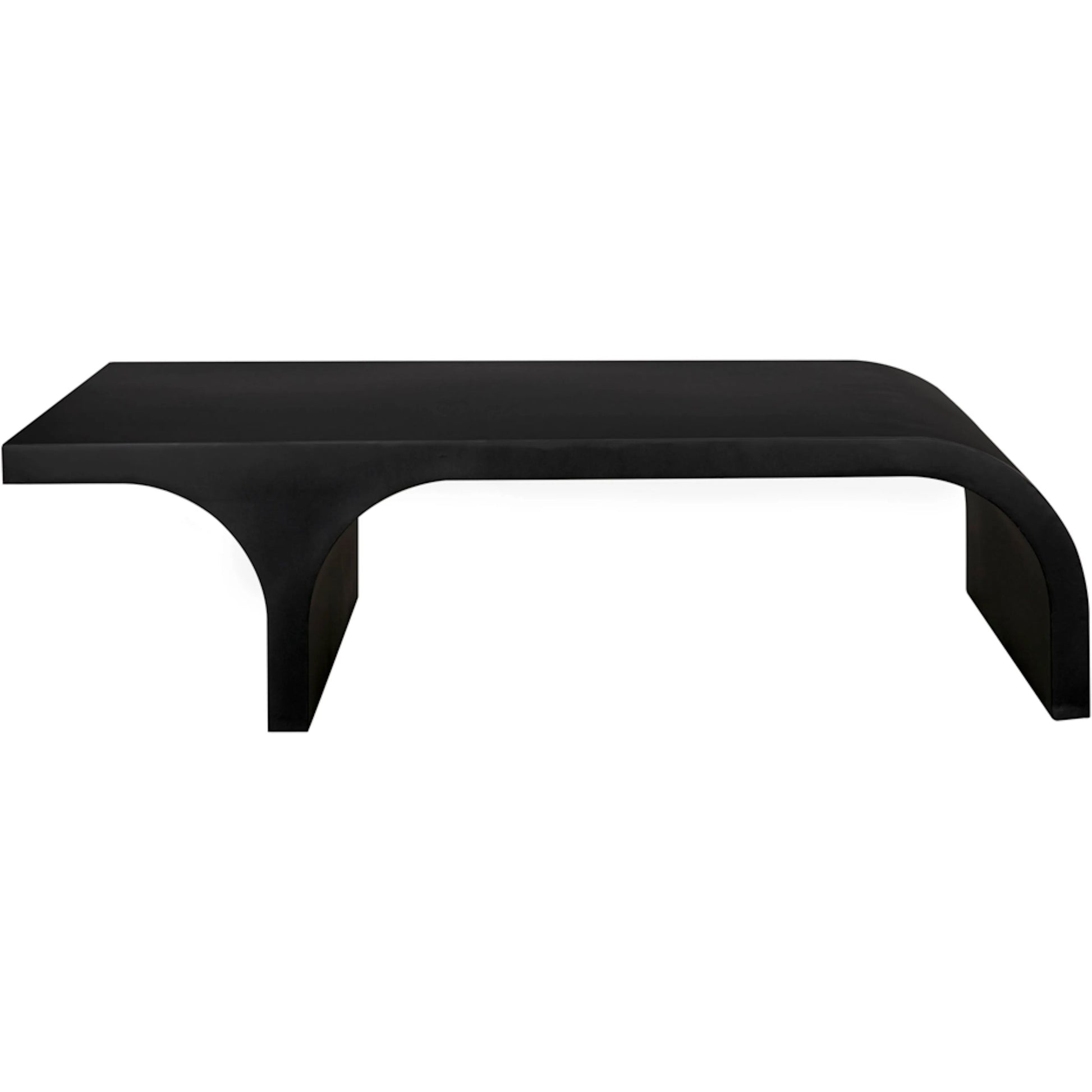 Maximus Coffee Table by Noir in matte black. Made from industrial steel in a modern style.