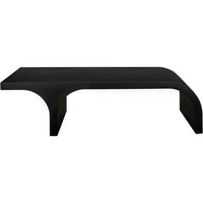 Maximus Coffee Table by Noir in matte black. Made from industrial steel in a modern style.