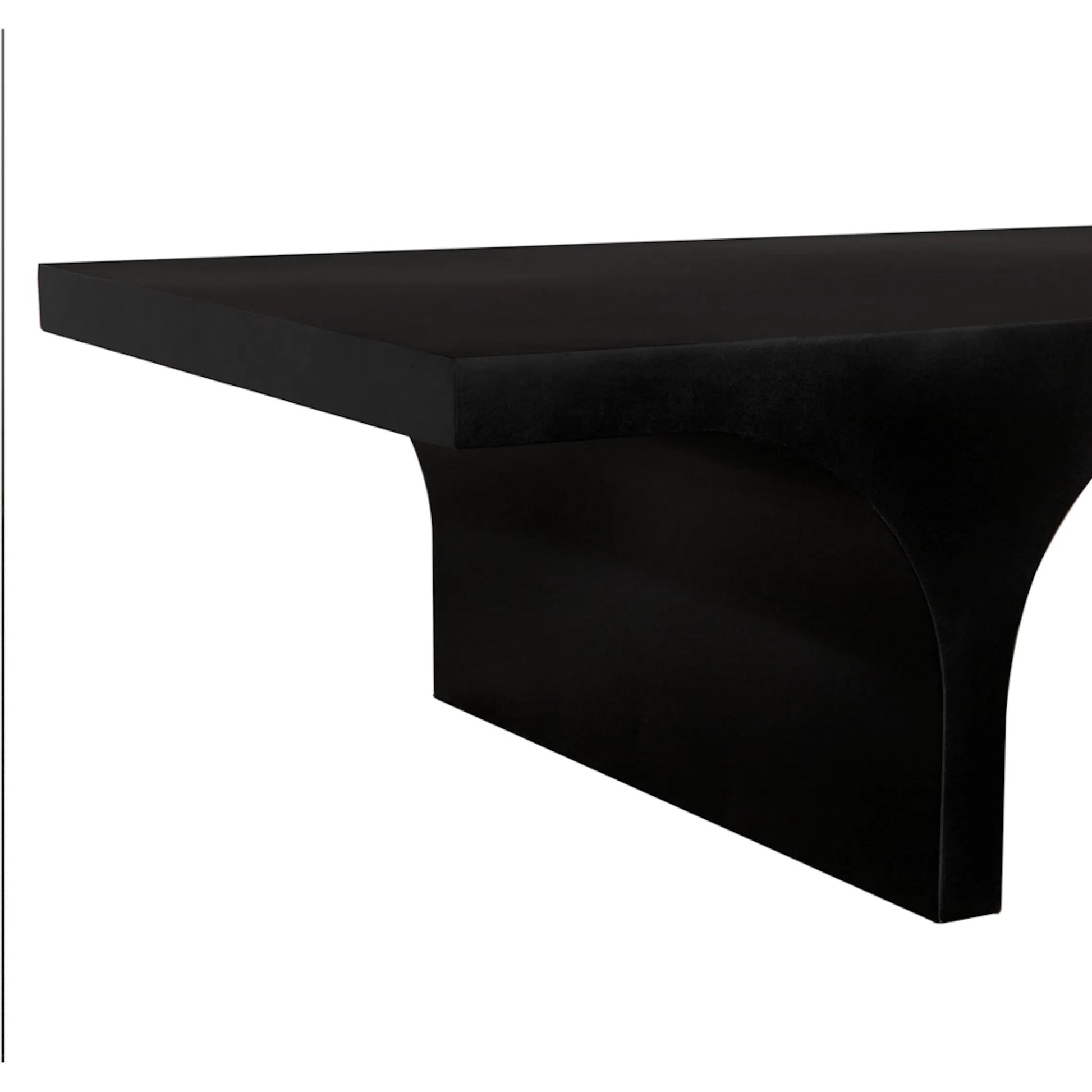 Maximus Coffee Table by Noir in matte black. Made from industrial steel in a modern style.
