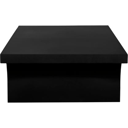 Maximus Coffee Table by Noir in matte black. Made from industrial steel in a modern style.