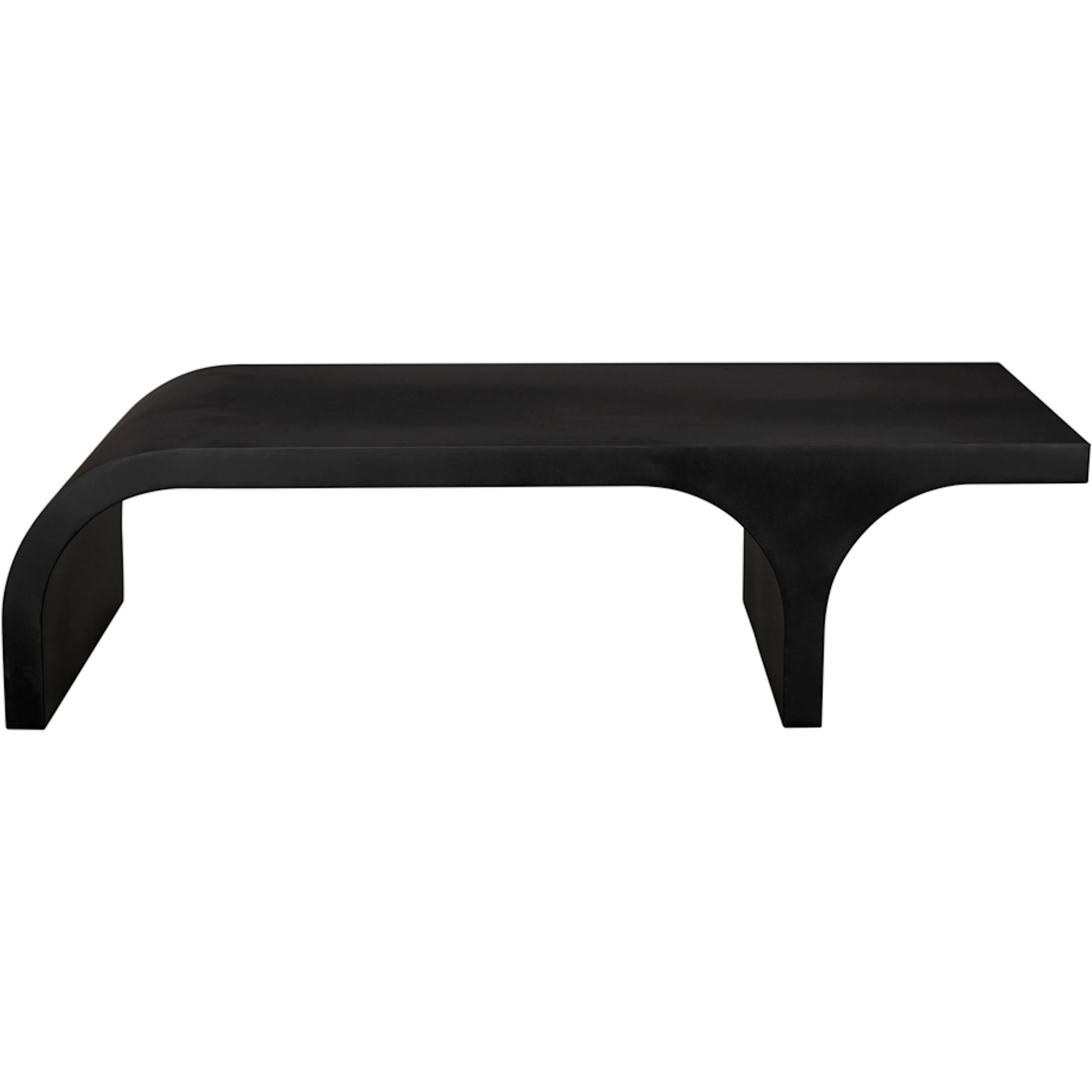 Maximus Coffee Table by Noir in matte black. Made from industrial steel in a modern style.