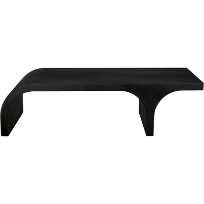 Maximus Coffee Table by Noir in matte black. Made from industrial steel in a modern style.