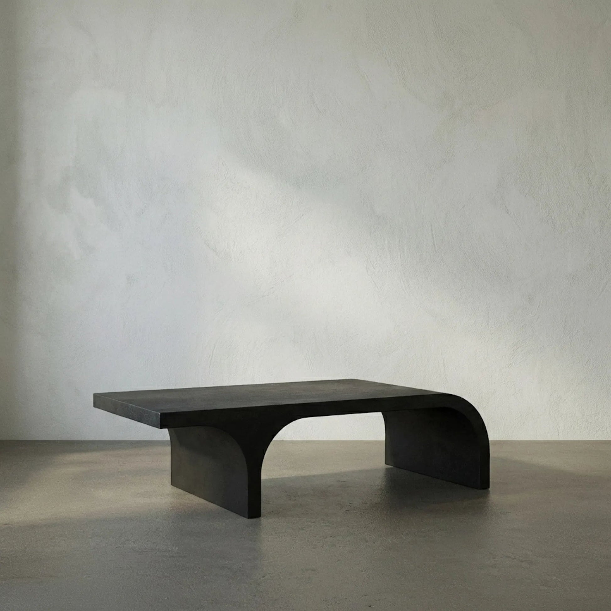 Maximus Coffee Table by Noir in matte black. Made from industrial steel in a modern style.