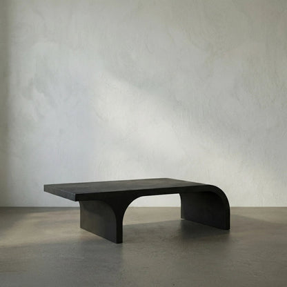Maximus Coffee Table by Noir in matte black. Made from industrial steel in a modern style.