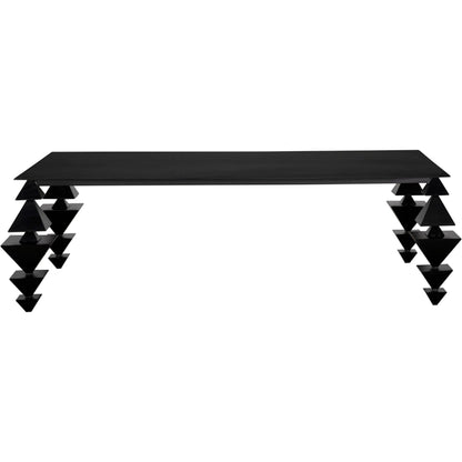 Sagrada Coffee Table by Noir in matte black. Made from industrial steel in a modern style.