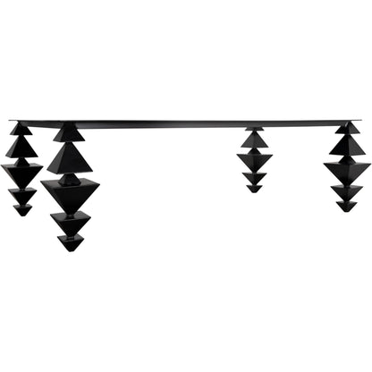 Sagrada Coffee Table by Noir in matte black. Made from industrial steel in a modern style.