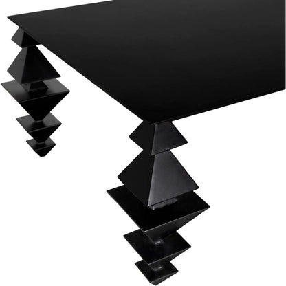 Sagrada Coffee Table by Noir in matte black. Made from industrial steel in a modern style.