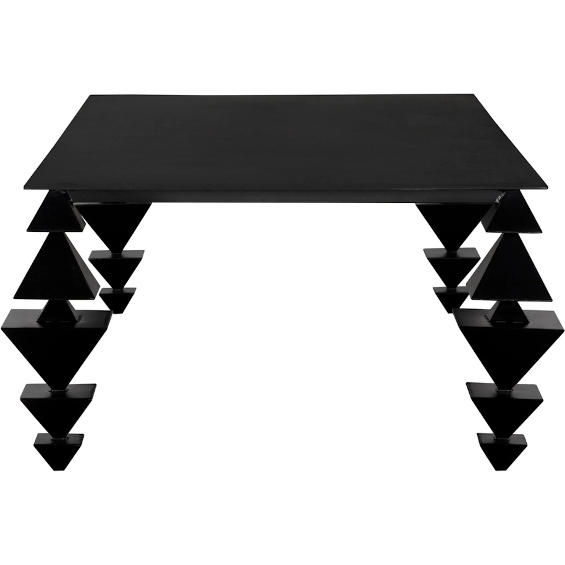 Sagrada Coffee Table by Noir in matte black. Made from industrial steel in a modern style.