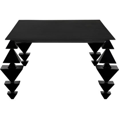 Sagrada Coffee Table by Noir in matte black. Made from industrial steel in a modern style.