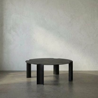 Luca Coffee Table by Noir in matte black. Made from iron in a unique style.
