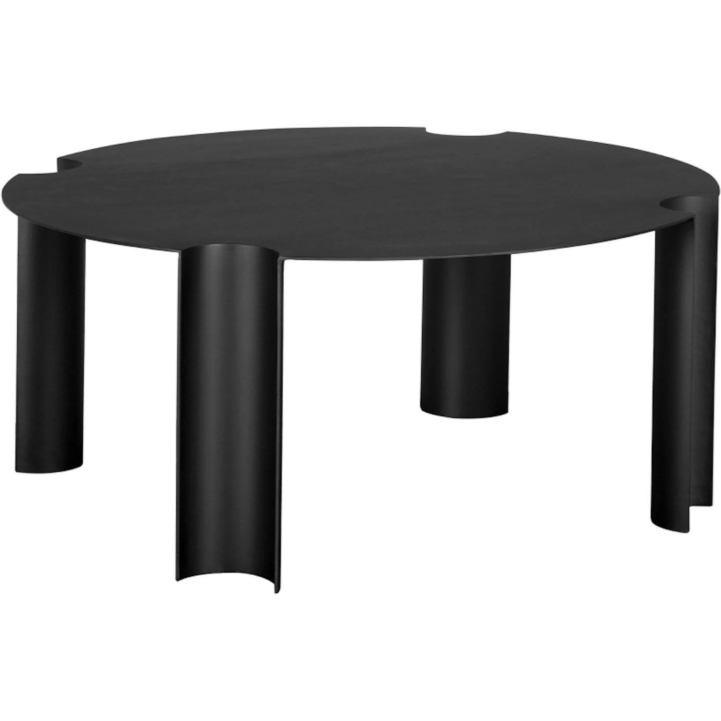 001 SI-2536855 | Primary Silo | Luca Coffee Table by Noir in matte black. Made from iron in a unique style.