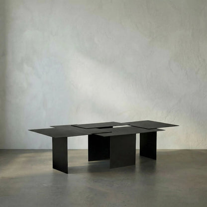 Delphi Coffee Table by Noir in matte black. Made from iron in a unique style.