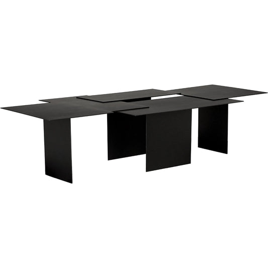 001 SI-2536851 | Primary Silo | Delphi Coffee Table by Noir in matte black. Made from iron in a unique style.