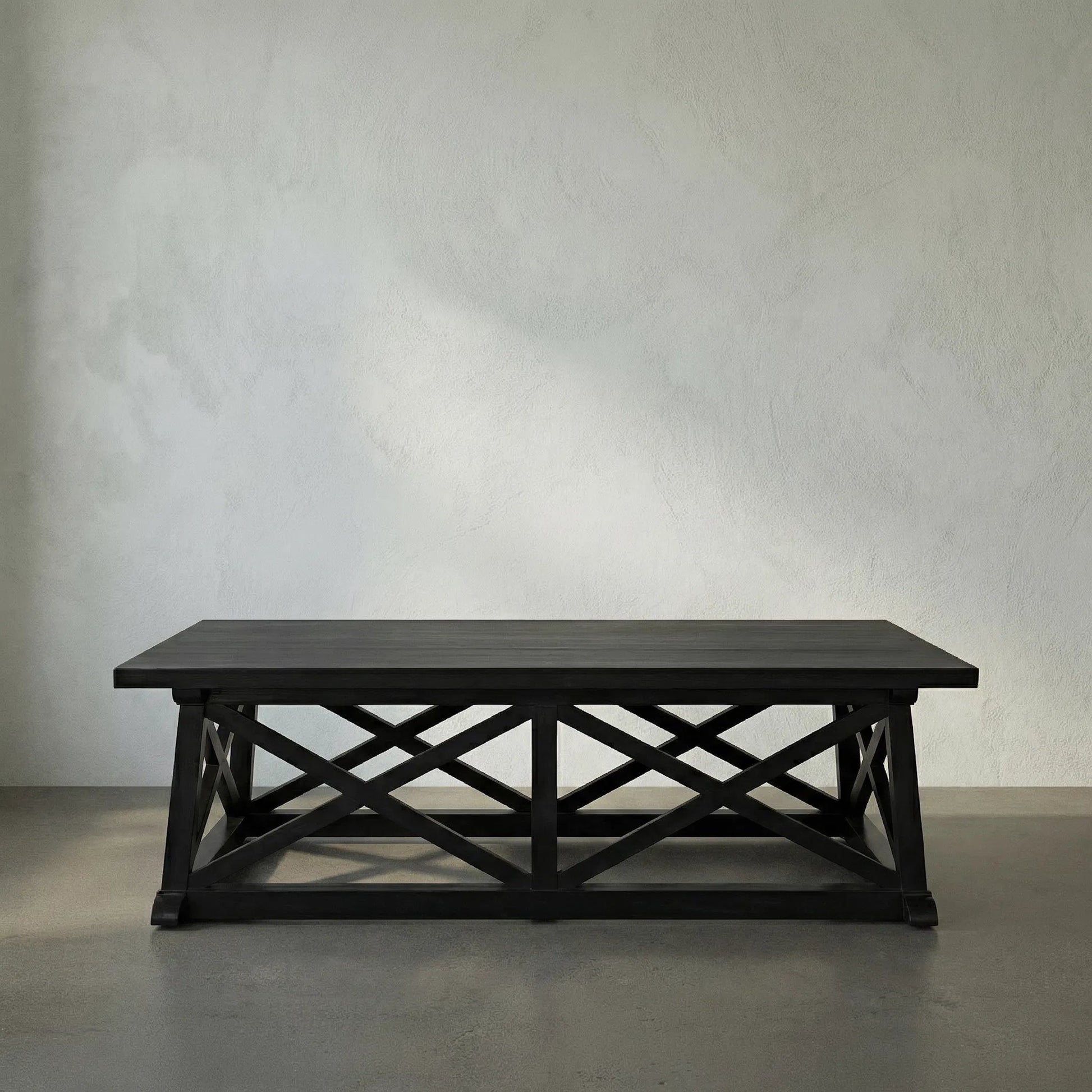 Sutton Coffee Table by Noir in hand rubbed black. Made from mahogany in a transitional style.
