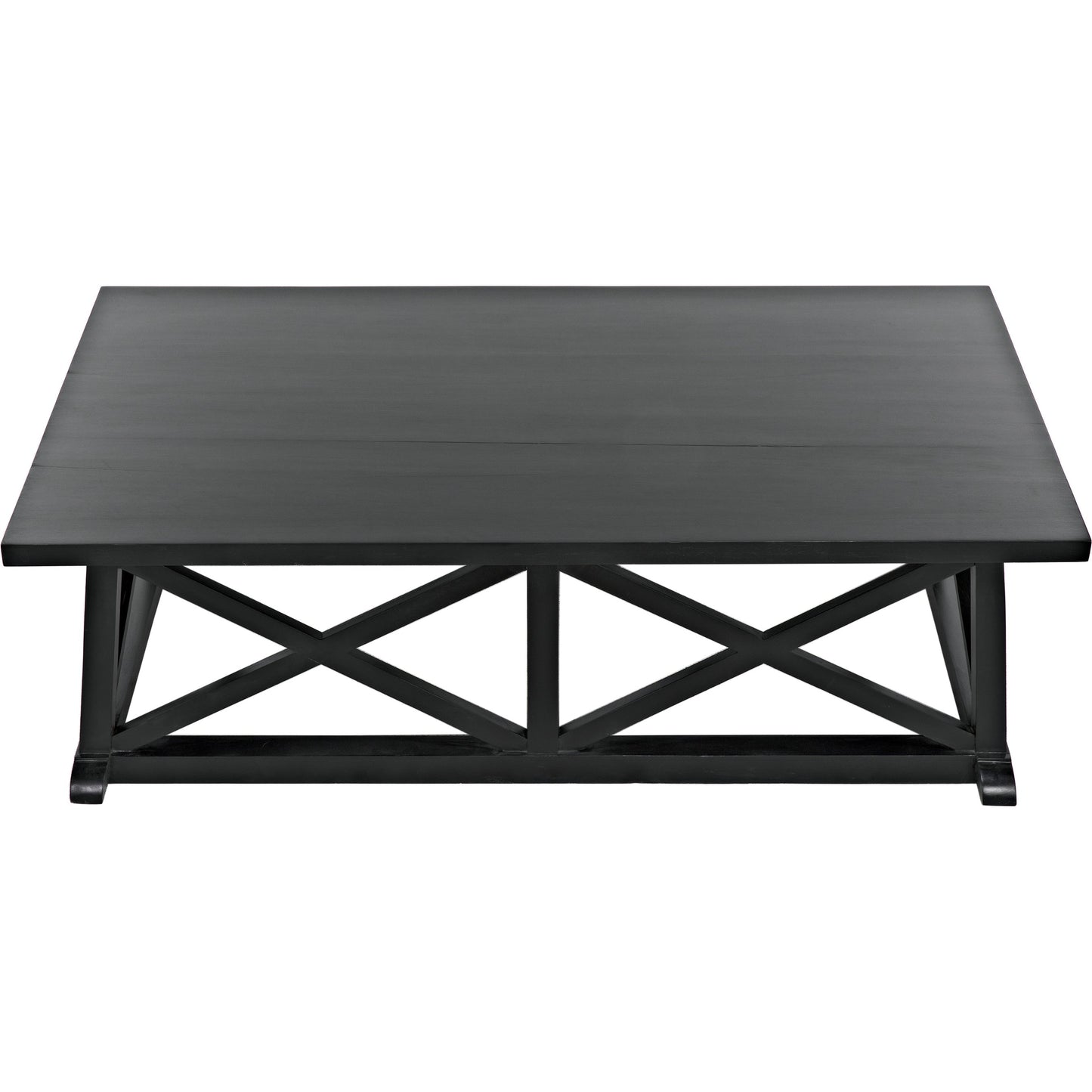 010 S-335514 | Primary Silo | Sutton Coffee Table by Noir in hand rubbed black. Made from mahogany in a transitional style.